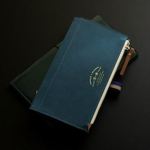 Reisdagboek kaarthouder met ritsvak | Paspoortformaat TN Standaard organizer voor reisplanners en notitieboeken