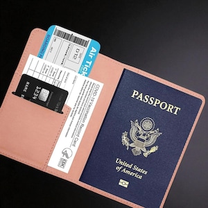Custom Leather Passport Holder, Personalized Passport Cover and Wallet, Ideal Gift for Travelers
