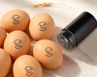 Personalized Chicken Coop Stamp, Custom Farm Gift for Chicken Lovers, Homestead Chicken Keeper Accessory, Farmer Dad Gift Idea