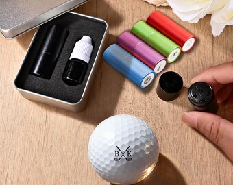 Father’s Day Golf Gift for Dad, Custom Ink Golf Stamp, Personalized Initials Golf Ball Marker, Premium Sports Gift for Father’s Day