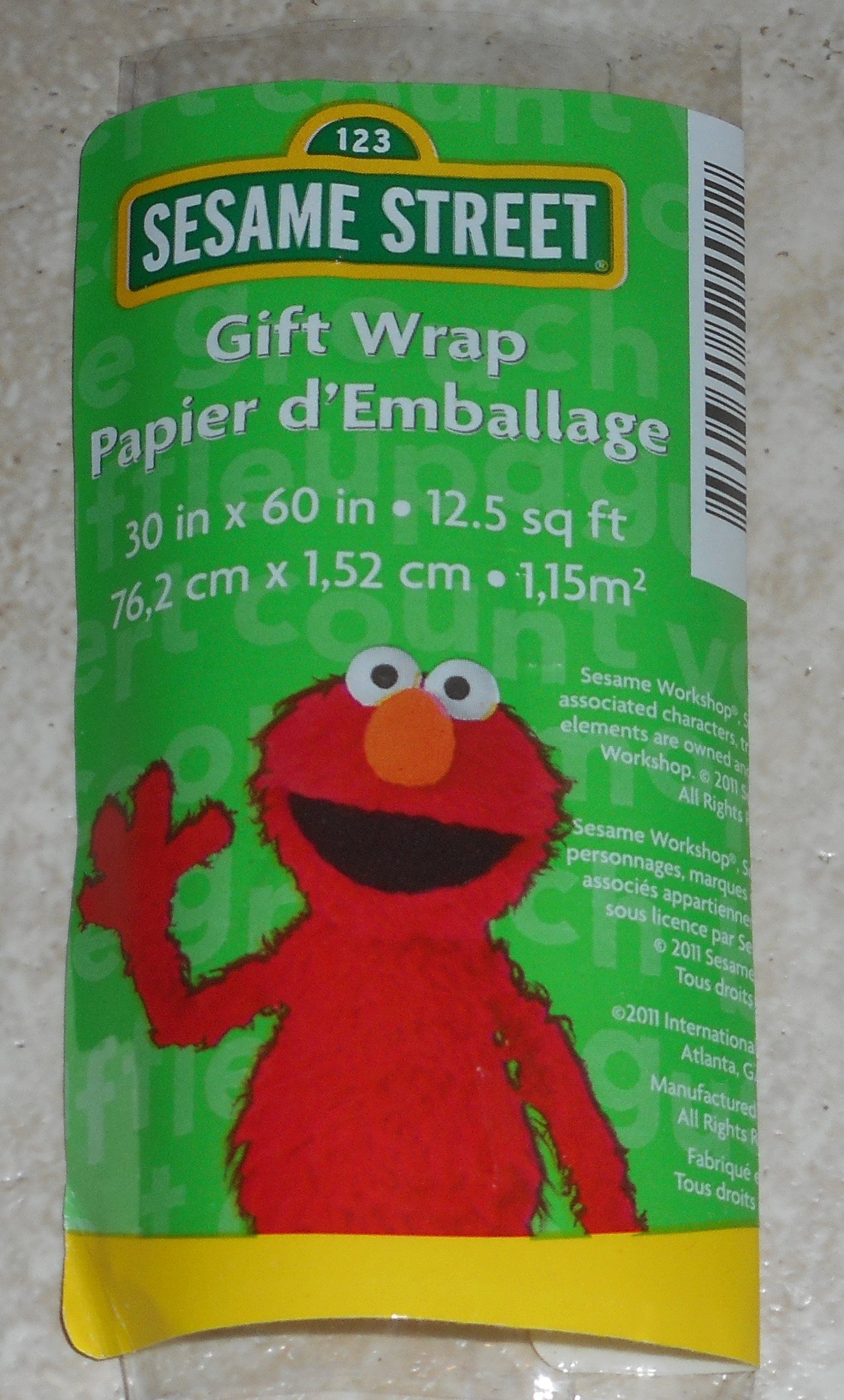Sesame Street Kids Gift Wrapping Paper Green Elmo Etsy Ireland