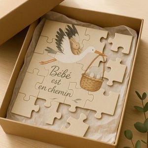 Mini-puzzle annonce grossesse