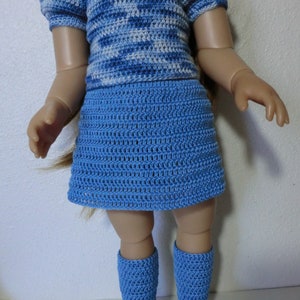 K37 All in Blue Crochet Pattern for Kidz N' Cats Dolls - Etsy