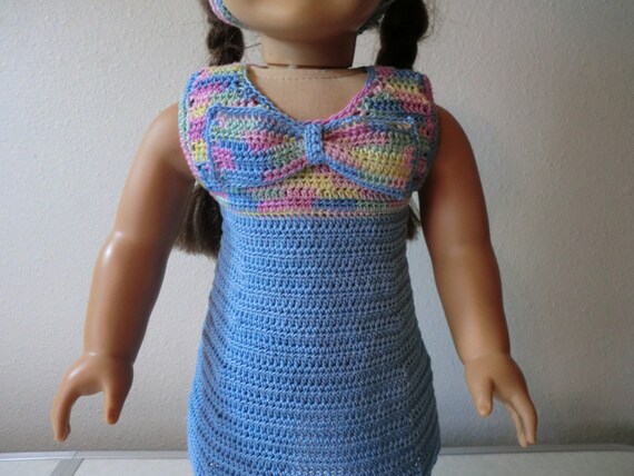 AG 256 Fancy Dress Set Crochet Pattern for American girl dolls
