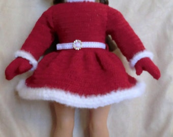 AG 236 Ice Skating Outfit Crochet Pattern for 18-inch soft body dolls