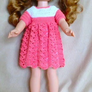F4 – Dress Set Crochet pattern for 14 inch vinyl dolls