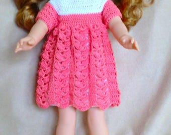 F4 – Dress Set Crochet pattern for 14 inch vinyl dolls