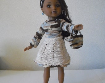 F49 Fall Skirt Set For 14-inch vinyl dolls