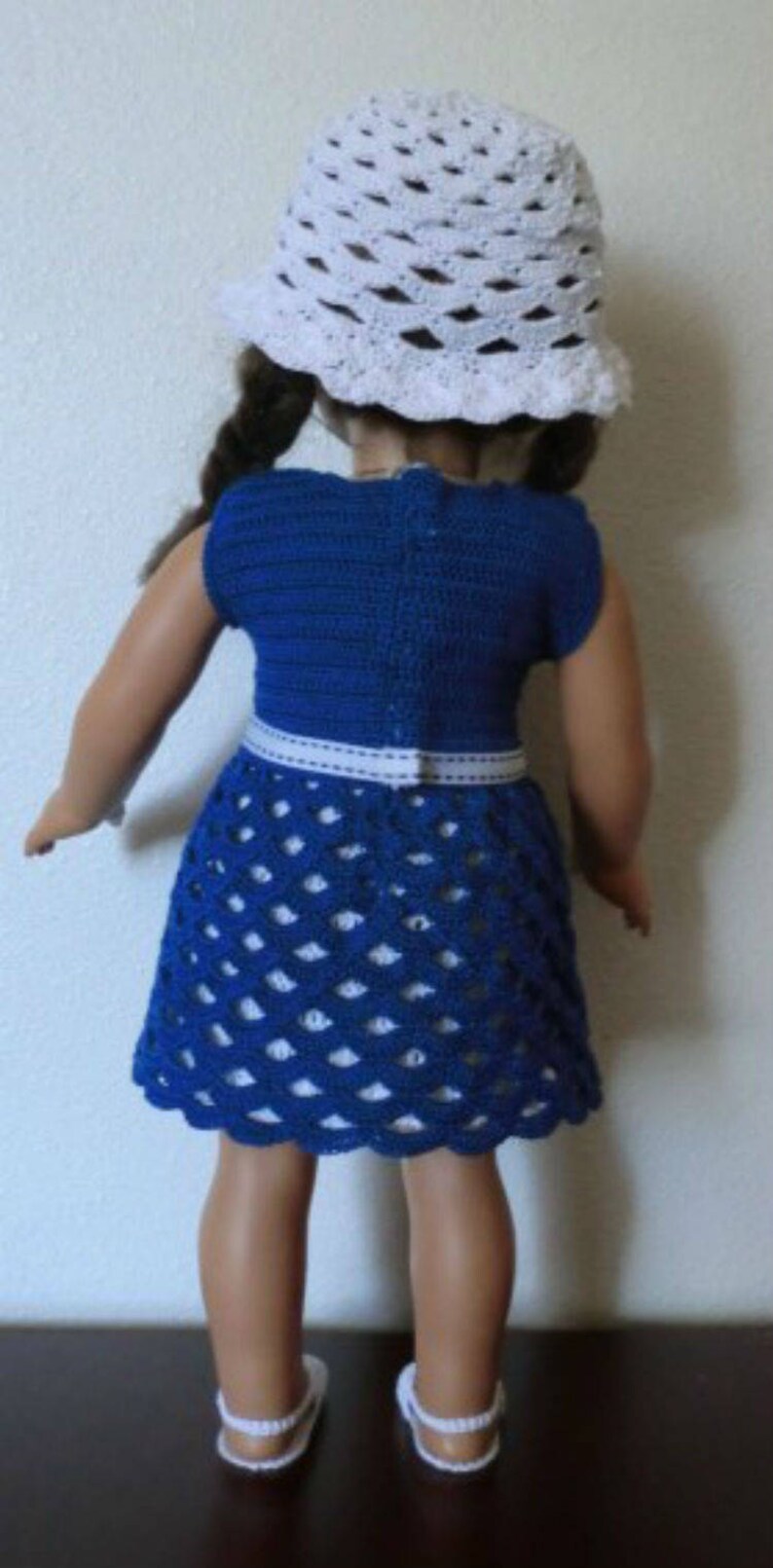 AG 256 Fancy Dress Set Crochet Pattern for American girl dolls