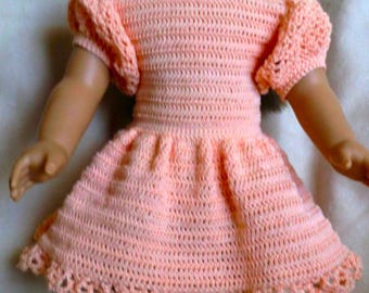 Zestaw sukienek AG 181 Pioneer Style – wzór szydełkowy na miękkie lalki o długości 18 cali