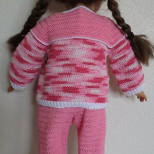AG 239 Bib Overall's & Jacket Set Crochet Pattern for 18-inch Soft Body ...