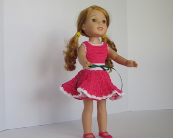 F70 Pretty in Pink Crochet Pattern for 14-inch vinyl body dolls like Wellie Wisher