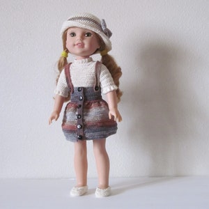 F59 Fall Jumper Set For 14 inch vinyl body dolls