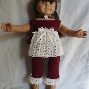 AG 198 Capri Set - Fancy Capri Set - Häkelanleitung für 45 cm Softbody-Puppen