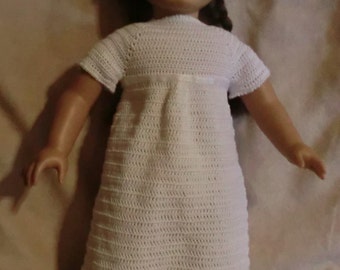 AG 141 Jane Austen  Dress  - Crochet Pattern  for 18-inch soft body dolls