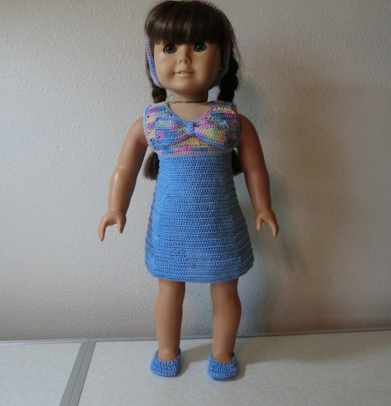 AG 256 Fancy Dress Set Crochet Pattern for American girl dolls