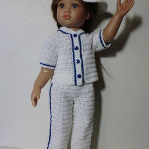 K32  Baseball Uniform Crochet pattern for Kidz N&#39; Cats Dolls