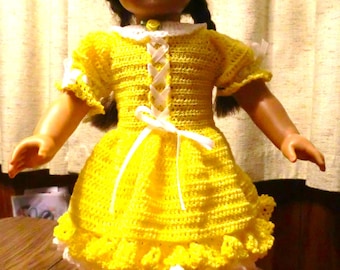 AG 151 Easter Outfit - Crochet Pattern   for 18-inch soft body dolls