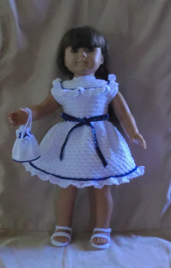 AG 256 Fancy Dress Set Crochet Pattern for American girl dolls