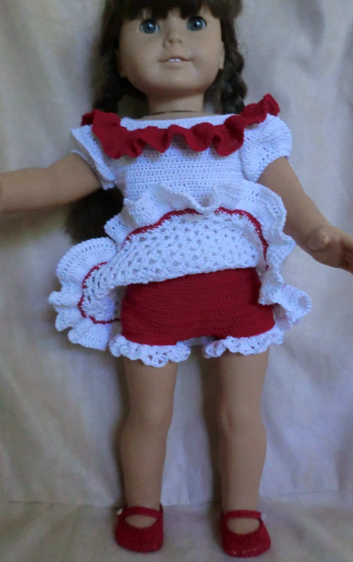 Ag 233 Square Dance Outfit Crochet Pattern For American Girl Etsy