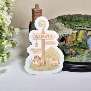 New Zealand Signpost Stickers - 14 Destination Die Cut Stickers