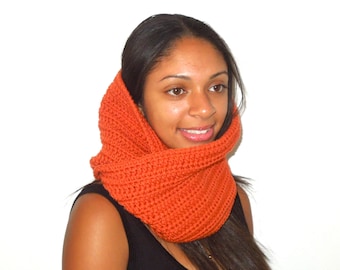 Crochet Scarf, Infinity Scarf, Circle Scarf, Women, Adult , Teen, Neck warmer, Hooded,