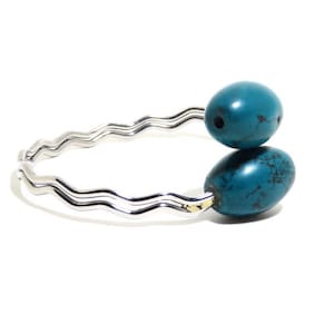 Turquoise Bracelet, Adjustable Bracelet, Stones Bracelet, BLB 25,