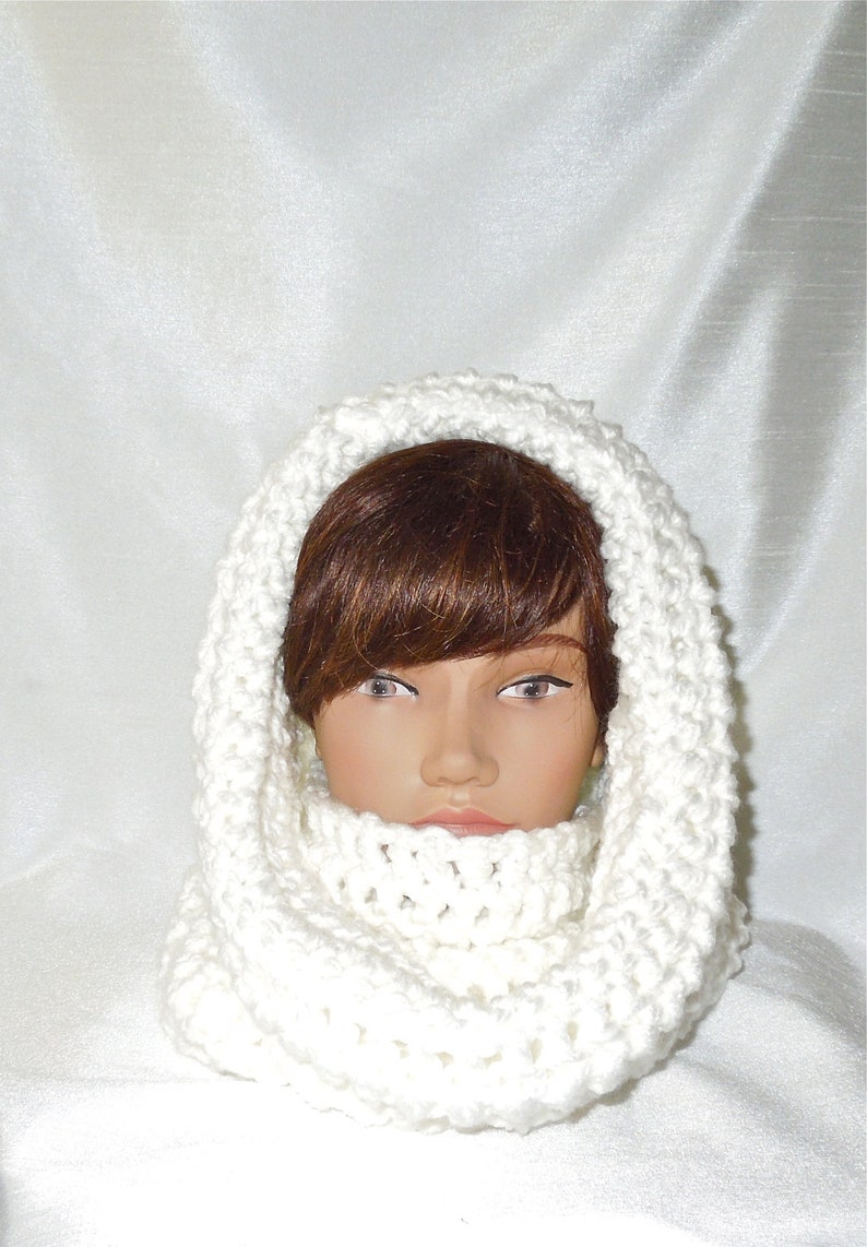 Crochet Headband, Flower Headband, Ear Warmer With Flower, Crochet, White, Women, Teen, image 5