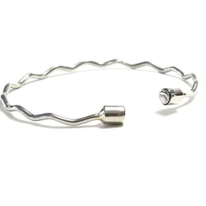 Sterling Steel Bracelet, Women Bracelet, Men Bracelet, Metal Cuff, Adjustable Bracelet, Metal Bracelet, BLB 44