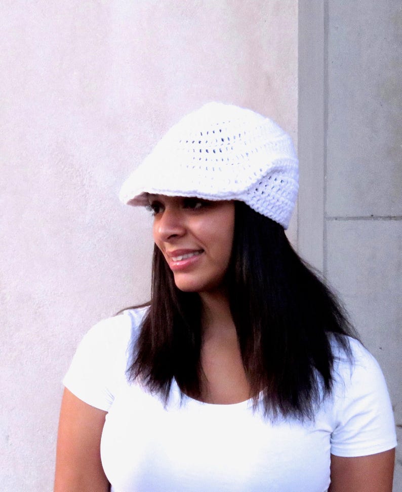 Crochet Golf Hat Golf Hat Visor Hat Crochet Beanie Adult Etsy