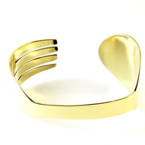 Spork Brass Bracelet, Brass, Mirror Finished, Women, Men, Teen,, imagem 3