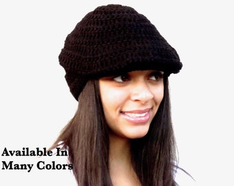 Crochet Hat, Golf Hat, Visor Hat, Crochet Beanie, Adult, Crochet, Women, Teen Accessories,