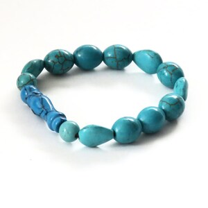 Turquoise Bracelet, Adjustable Bracelet, Stones Bracelet, BLB 21,