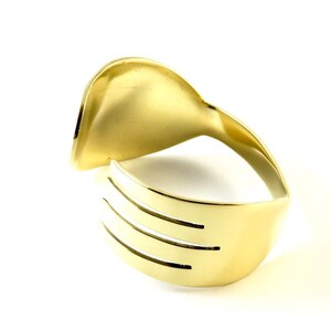 Spork Brass Bracelet, Brass, Mirror Finished, Women, Men, Teen,, imagem 1