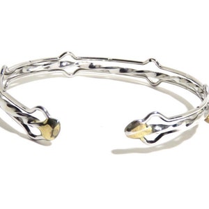 Sterling Steel Bracelet, Silver, Cuff, Adjustable Bracelet, Silver, Metal Bracelet, BLB 19,