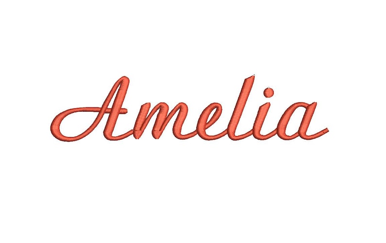 Amelia Name 4 Size Embroidery Baby Girl Pes, Jef, Hus, Vp3, Xxx, Exp ...