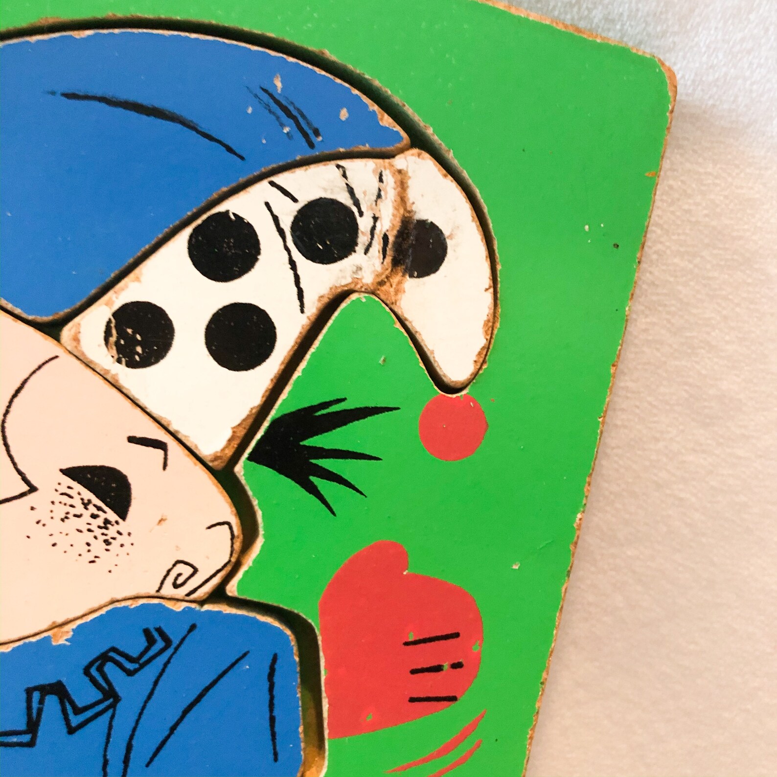 Vintage Playskool Wood Look Puzzle Jack in the Box Clown Etsy