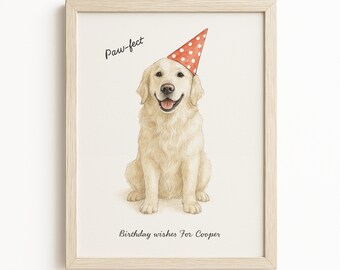 Personalised Pet Watercolor Portrait, Custom Dog and Cat Painting from Photo, Pet Portrait Gift, Pet Birthday Present, Animal Art Print
