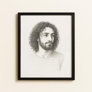 Custom Pencil Portrait Drawing, Realistic Hand Drawn Sketch from Photo, Personalised Family Gift, Fine Art Portrait Print for loved ones