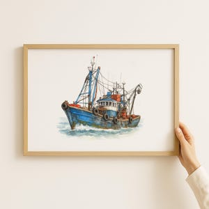 Boat Painting From Photo, Boat Paintings, Boat Drawing from Photo, Custom Watercolor Portrait,Personalized Gift for Boyfriend, Gift for Him