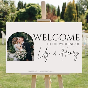 Wedding Welcome Sign, Reception Welcome Sign Template, Printable Wedding Welcome, Minimalist Welcome sign, Modern Wedding Welcome Sign