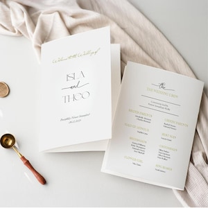 Plantilla elegante de programa de boda, cronograma e itinerario de boda, tarjeta de boda con información sobre el tiempo de los eventos, programa de ceremonia, guía de boda imprimible