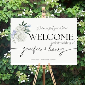 Wedding Welcome Sign, Reception Welcome Sign Template, Printable Wedding Welcome, Minimalist Welcome sign, Modern Wedding Welcome Sign