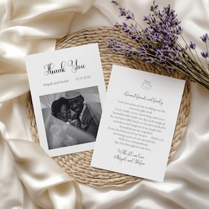 Tarjeta de agradecimiento de mesa bohemia moderna, tarjeta de agradecimiento minimalista, agradecimiento de boda, carta de agradecimiento imprimible, agradecimiento por la configuración de la mesa