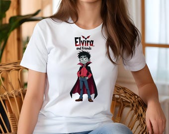 Elvira and Friends - Gus l Unisex Softstyle T-Shirt, Elvira and Friends Book Series, Anime Fan Clothing, Tiggio Casual Wear