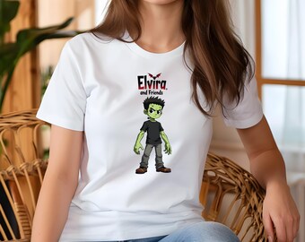 Elvira and Friends - Franky l Unisex Softstyle T-Shirt, Elvira and Friends Book Series, Anime Fan Clothing, Tiggio Casual Wear