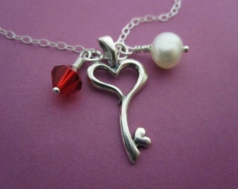 To My Heart, You Hold the Key Necklace