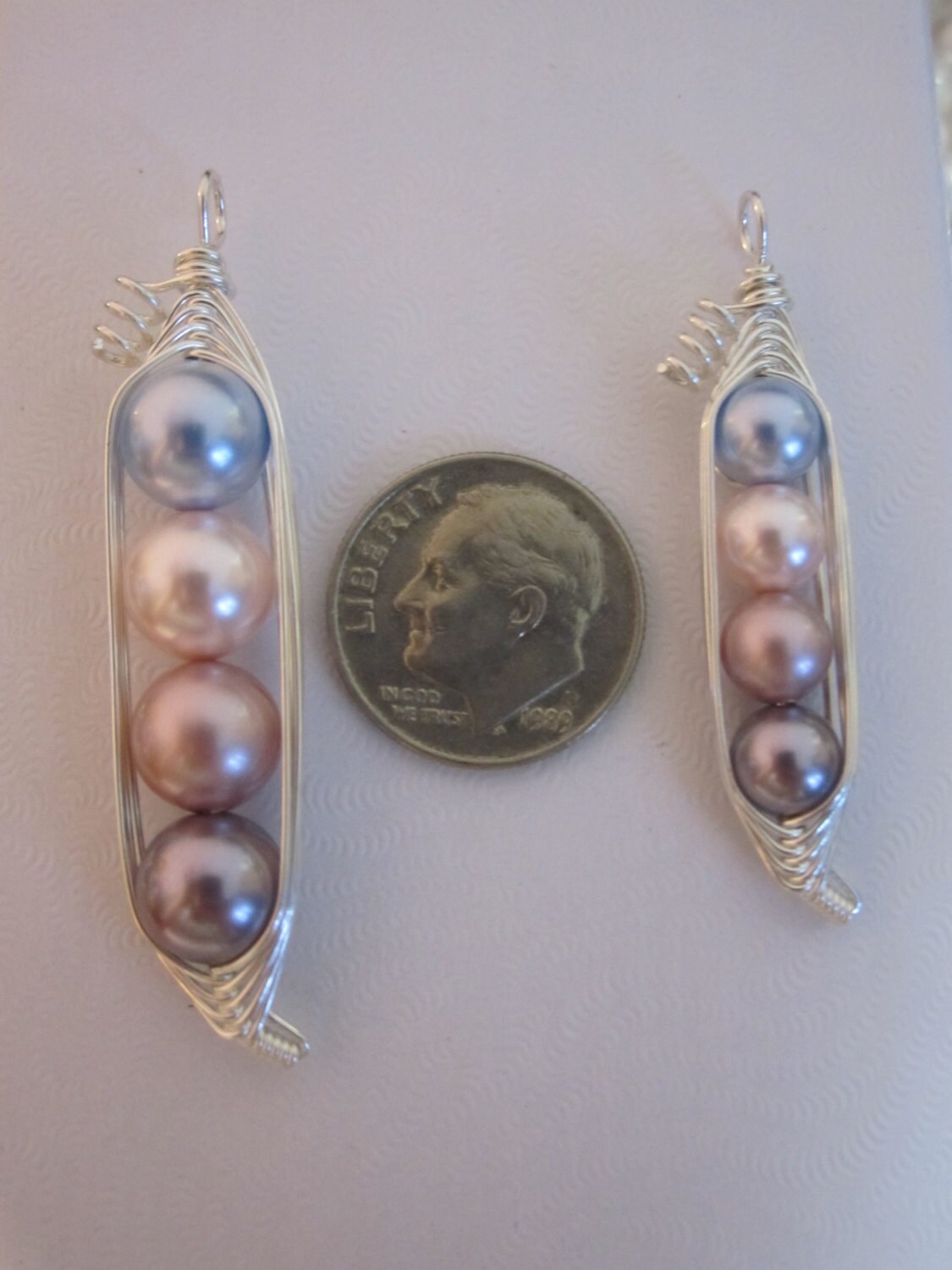 Petite Sweet Peas in a Pod Necklace 3 4 5 6 Peas Etsy