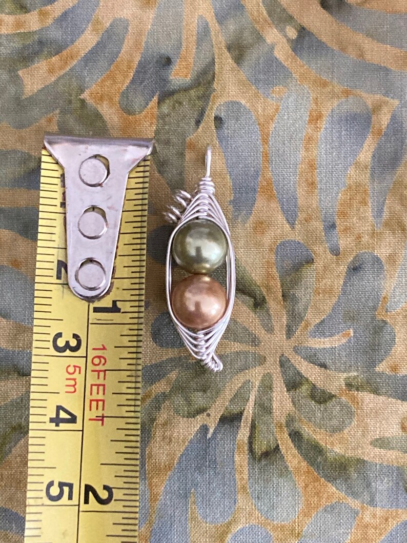 Mom's Sweet Peas in a Pod Necklace 2 3 or 4 Peas Pick Etsy