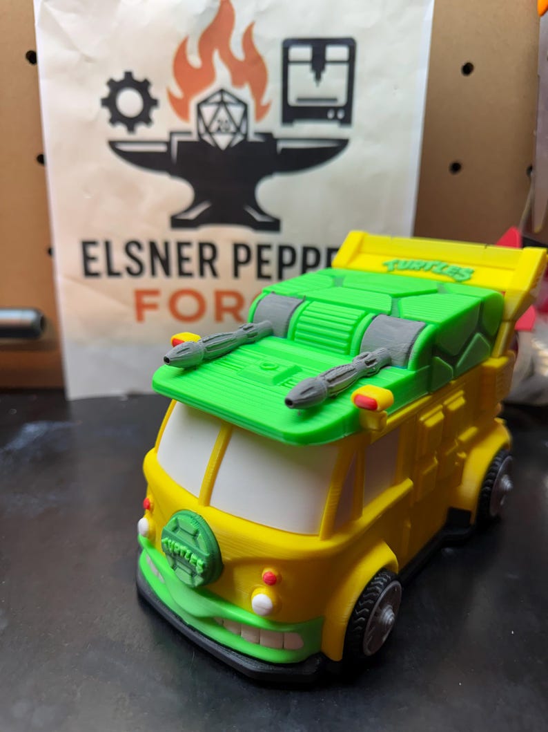 TMNT Turtle Van Deck Box - Etsy